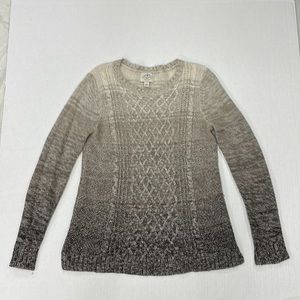 Woman’s St.John’s Bay Crew neck sweater. Ombré brown size Small